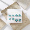 Wholesale Vintage Boho Geometric Round Triangle Drop Shaped Alloy Earrings With Electroplating Design