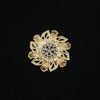 Wholesale Vintage Diamondencrusted Brooch Zinc Alloy Geometric Wave Pattern Electroplated Women's Clothing Accessories