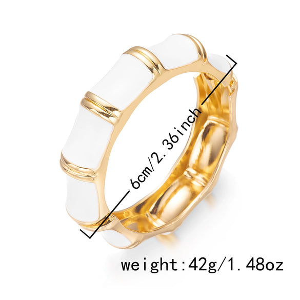Wholesale Vintage Exquisite Enamel Alloy Bracelet With Drip Oil Technique And Modern Minimalist Geometric Style