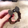 Wholesale Vintage Fashion Bow Hair Band Hair Rope Cloth Rubber Band With Electroplating And High Elasticity