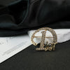 Wholesale Vintage Fashion Geometric Zinc Alloy Electroplated Brooch For Women And Unisex