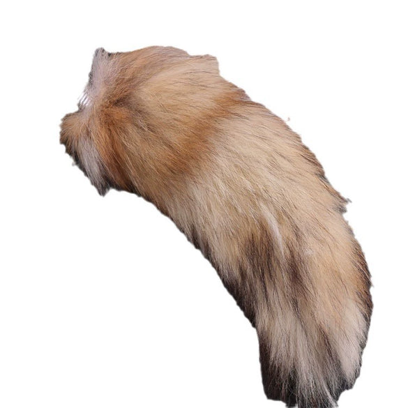 Wholesale Vintage Fox Fur Tail Keychain Pendant With Electroplating