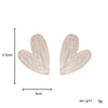 Wholesale Vintage French Sweet Irregular Love Drop Earrings In Alloy With Dripping Oil Treatment Heart Shaped S925 Silver Pin For Women