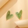 Wholesale Vintage French Sweet Irregular Love Drop Earrings In Alloy With Dripping Oil Treatment Heart Shaped S925 Silver Pin For Women