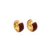 Wholesale Vintage Geometric Copper Earrings With Enamel Oil And Real Gold Electroplating For Women