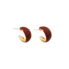 Wholesale Vintage Geometric Copper Earrings With Enamel Oil And Real Gold Electroplating For Women