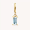 Wholesale Vintage Geometric Copper Pendant With Mixed Gemstone Inlay Electroplated 18K Gold For Women