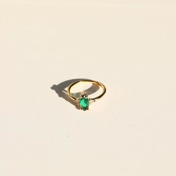 Wholesale Vintage Geometric Copper Ring With 18K Real Gold Electroplating For Women