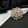 Wholesale Vintage Geometric Diamondencrusted Zinc Alloy Electroplated Brooch For Women's Clothing Accessories
