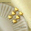 Wholesale Vintage Geometric Fivepointed Star Stainless Steel 18K Gold Electroplated Women's Earrings