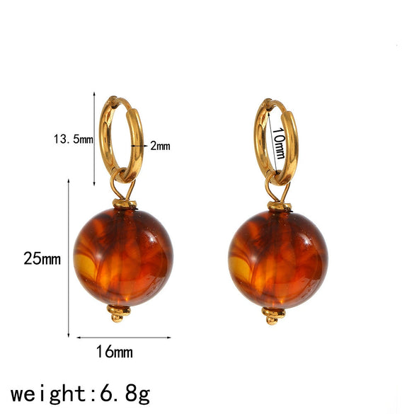 Wholesale Vintage Geometric Resin Weaving Bracelet Jewelry Set Accessories