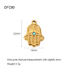 Wholesale Vintage Gold Plated Stainless Steel Bracelet With Love Wings Leaf Sunflower Lips Eye Pendant And Hirback Pattern