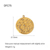 Wholesale Vintage Gold Plated Stainless Steel Bracelet With Love Wings Leaf Sunflower Lips Eye Pendant And Hirback Pattern