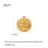 Wholesale Vintage Gold Plated Stainless Steel Bracelet With Love Wings Leaf Sunflower Lips Eye Pendant And Hirback Pattern
