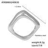 Wholesale Vintage 18K Gold Pvd Plated Stainless Steel Geometric Square Ring For Women