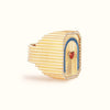 Wholesale Vintage Literature And Art Ring Copper Heart Shape Diamond Design For Women