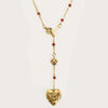 Wholesale Vintage Love Pendant Necklace With Retro Pattern Copper 18K Gold Plated For Unisex