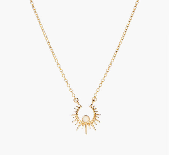 Wholesale Vintage Natural Copper Opal Necklace With Hollow Star Moon Design And Electroplating O Chain