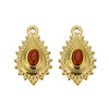 Wholesale Vintage Natural Style Water Drop Inlay Stainless Steel Pendant Earrings And Necklace Accessories