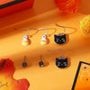 Wholesale Vintage Personality Cute Cat 3 Piece Set Earrings Alloy Material With Animal Pattern Electroplated