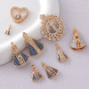 Wholesale Vintage Religious Cross Shaped Copper Electroplated Pendant Necklace