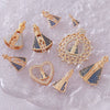Wholesale Vintage Religious Cross Shaped Copper Electroplated Pendant Necklace