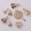 Wholesale Vintage Religious Cross Shaped Copper Electroplated Pendant Necklace