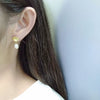 Wholesale Vintage Shell Pearl Earrings S925 Sterling Silver For Women