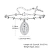 Wholesale Vintage Stainless Steel Geometric Beaded Snake Chain Bracelet For Women Electroplated