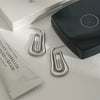 Wholesale Vintage Stainless Steel Geometric Spiral Paper Clip Earrings For Women