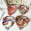 Wholesale Vintage Stretch Elastic Cloth Geometric Wrap Triangle Headscarf Hair Band For Women