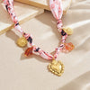 Wholesale Vintage Style Electroplated Stainless Steel Jewelry Set With Heart Water Drop Bell Patterns For Women