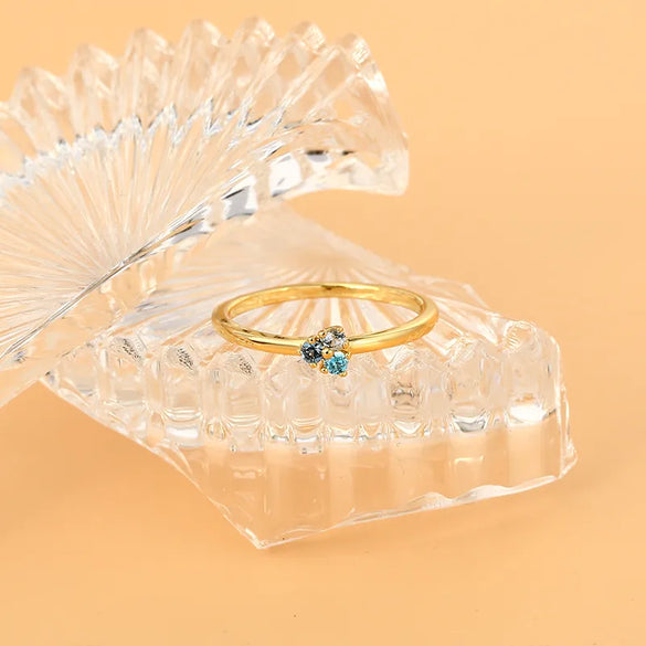 Wholesale Vintage Style Geometric Copper Inlay 18K Gold Plated Pearl Zircon Rings