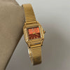Wholesale Vintage Style Golden Quartz Watch For Women With Alloy Case And Stainless Steel Strap
