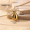 Wholesale Jewelry Vintage Style Simple Style Water Droplets 304 Stainless Steel Plating Jewelry Set