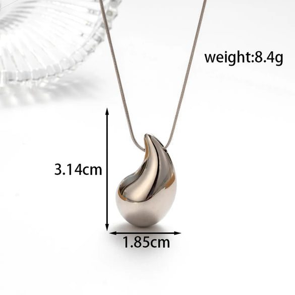 Wholesale Jewelry Vintage Style Simple Style Water Droplets 304 Stainless Steel Plating Jewelry Set