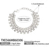 Wholesale Vintage Threerow Rivet Hand Assembled 18K Gold Plated Stainless Steel Necklace And Bracelet For Women