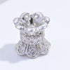 Wholesale Waist Beads 925 Sterling Silver Petals Pattern Handmade Diy Light Luxury Style With Zirconia Design