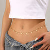 Wholesale Waist Chain Titanium Steel Hollow Flower Pendant Sweet Style For Summer