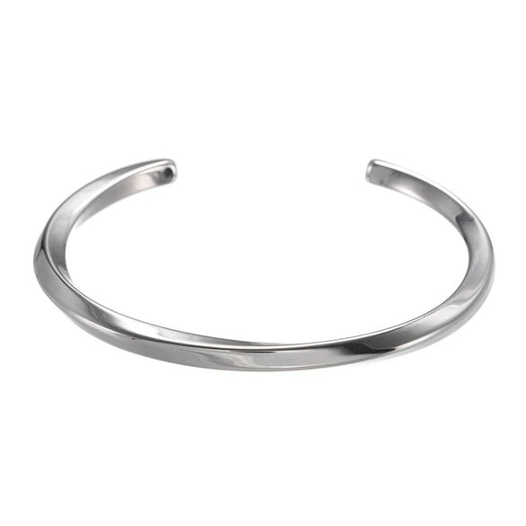 Wholesale Watch Accessories Stainless Steel Geometric Cshaped Open Bracelet For Couples