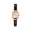 Wholesale Watch Alloy Case Imitation Leather Strap Square Dial Simple Fashionable Preppy Style