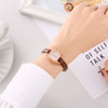 Wholesale Watch Alloy Case Imitation Leather Strap Square Dial Simple Fashionable Preppy Style