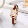 Wholesale Watch Alloy Case Imitation Leather Strap Square Dial Simple Fashionable Preppy Style