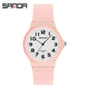 Wholesale Watch Resin Case And Strap Mineral Strengthened Glass Mirror Round Dial For Middle School Girls Leisure Style