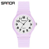 Wholesale Watch Resin Case And Strap Mineral Strengthened Glass Mirror Round Dial For Middle School Girls Leisure Style
