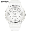 Wholesale Watch Tpu Strap Abs Case Acrylic Mirror Small Fresh Style Digital Sports Waterproof For Teenagers And Students