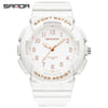 Wholesale Watch Tpu Strap Abs Case Acrylic Mirror Small Fresh Style Digital Sports Waterproof For Teenagers And Students