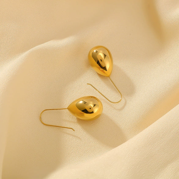 Wholesale Water Drop Earrings For Women Stainless Steel Geometric Style 18K Vacuum Plated In Furnace