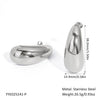 Wholesale Water Drop Shape Stainless Steel Earrings With Pvd Furnace Vacuum Real Gold Plating Photosensitive Non Fading Surface Light Luxury And Fashion Style For Women