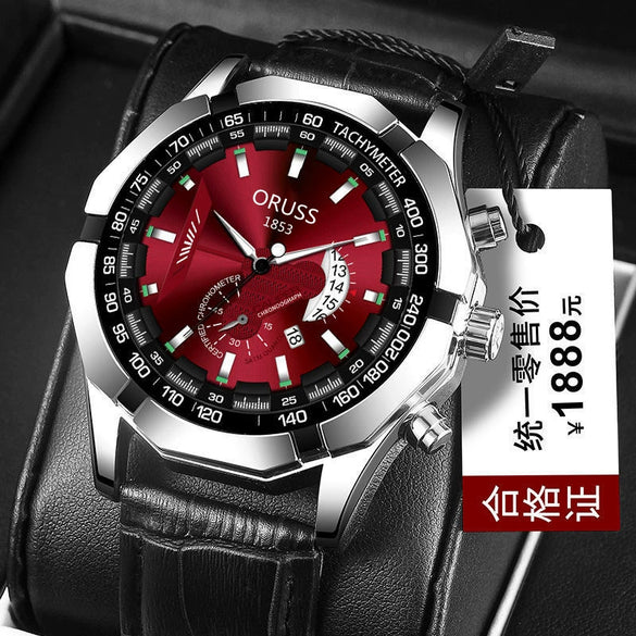 Wholesale Waterproof Non Mechanical Watch With Steel Case Round Dial And Mineral Strengthened Glass Mirror For Men